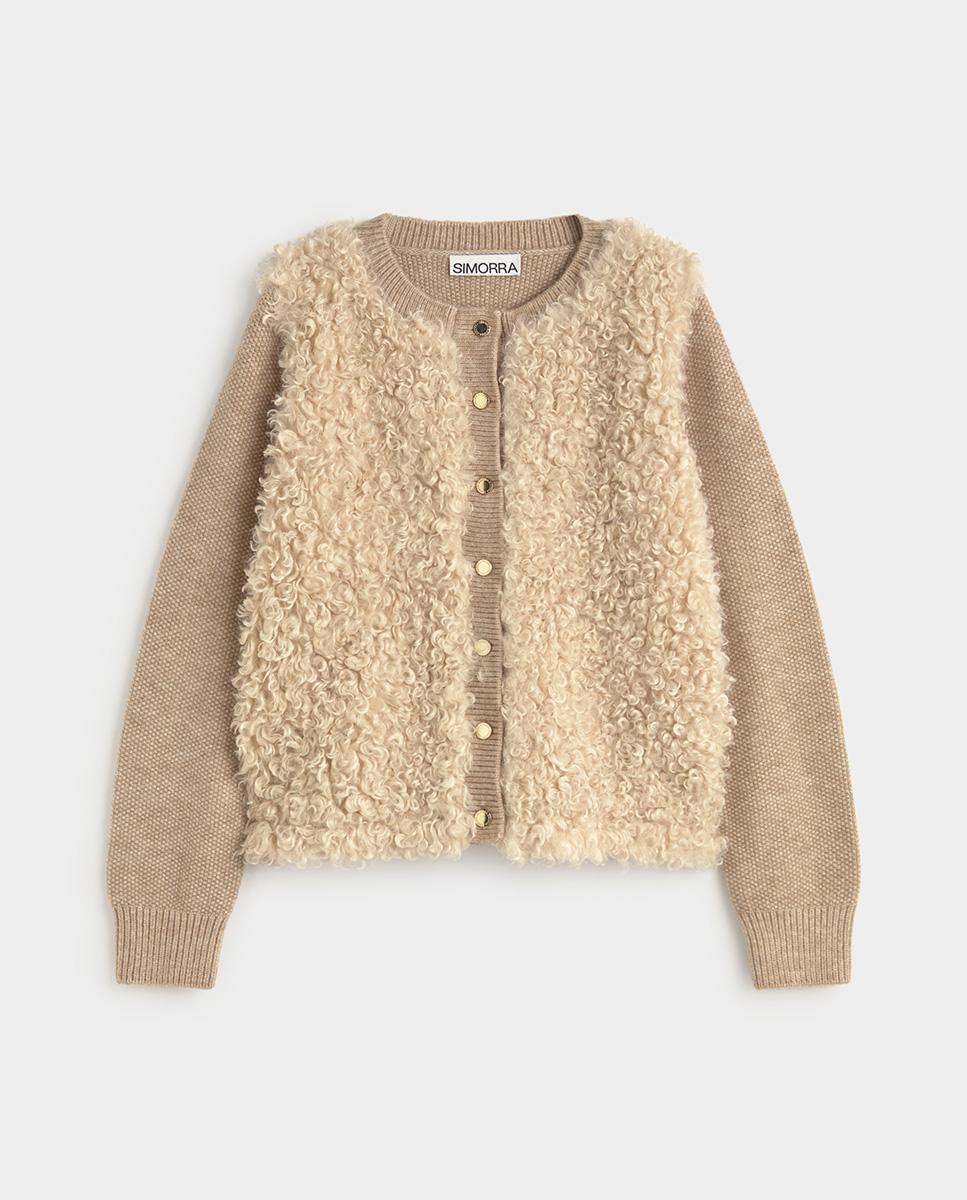 Blusa de mujer fluida lazada - Simorra - Beige Beige-6