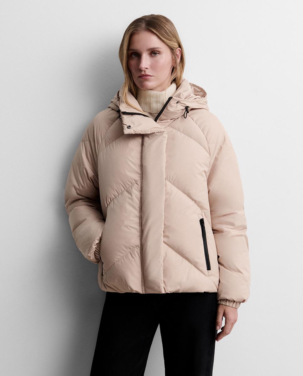 Plumífero de mujer corto acolchado - Simorra - Beige Beige-2