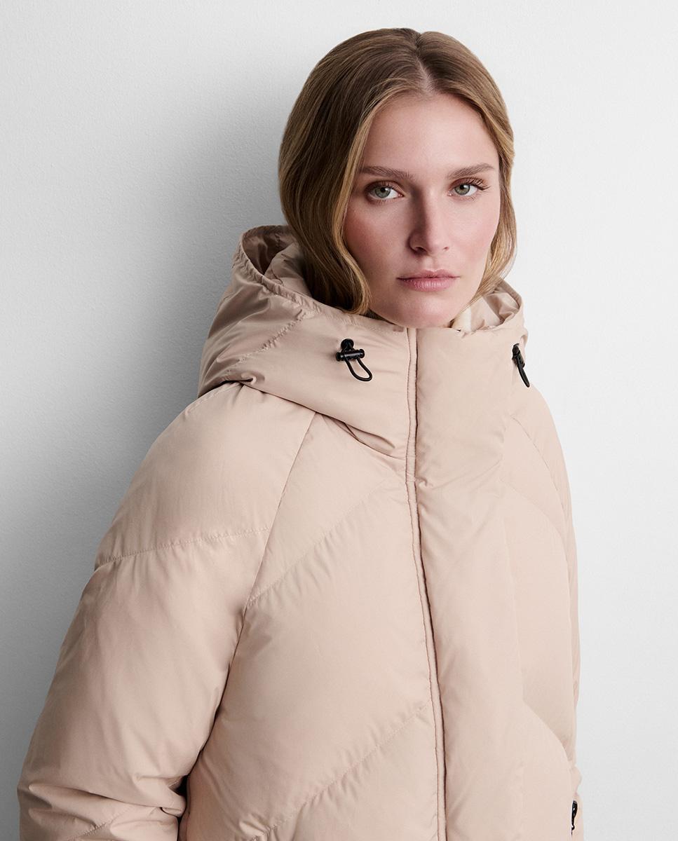 Plumífero de mujer corto acolchado - Simorra - Beige Beige-3