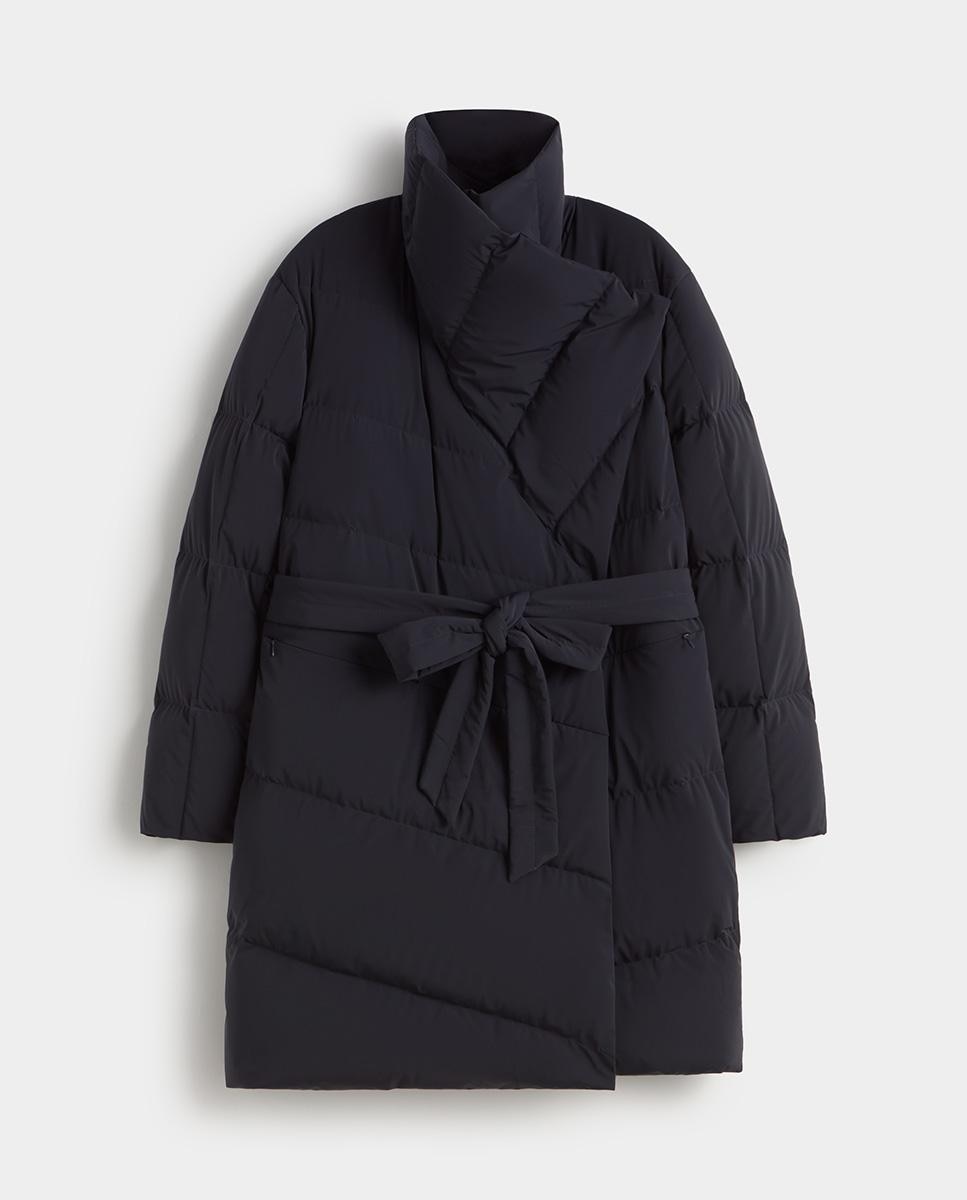 Parka de mujer acolchada asimétrica - Simorra - Azul Azul-5