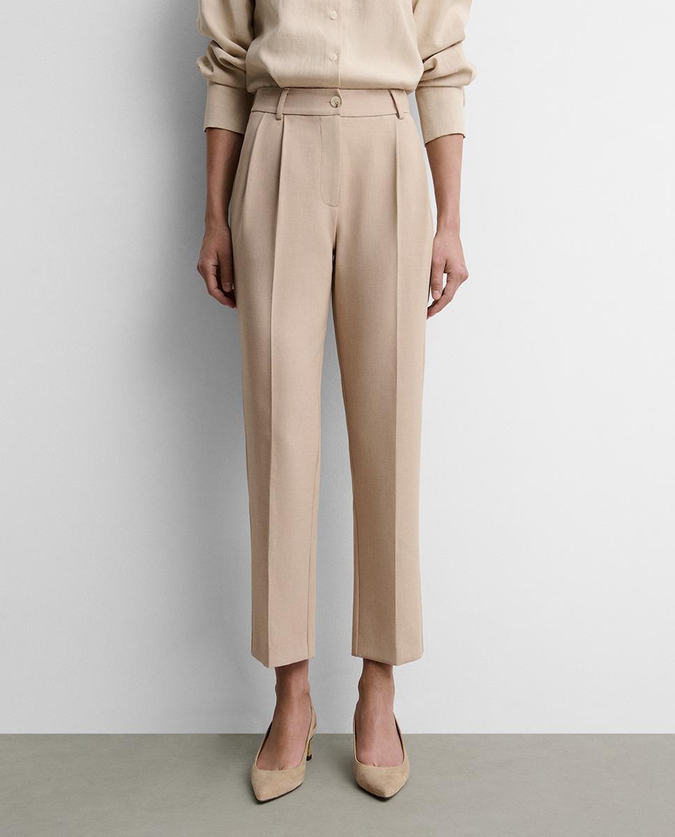 Jersey de mujer cuello vuelto - Simorra - Camel Camel-3