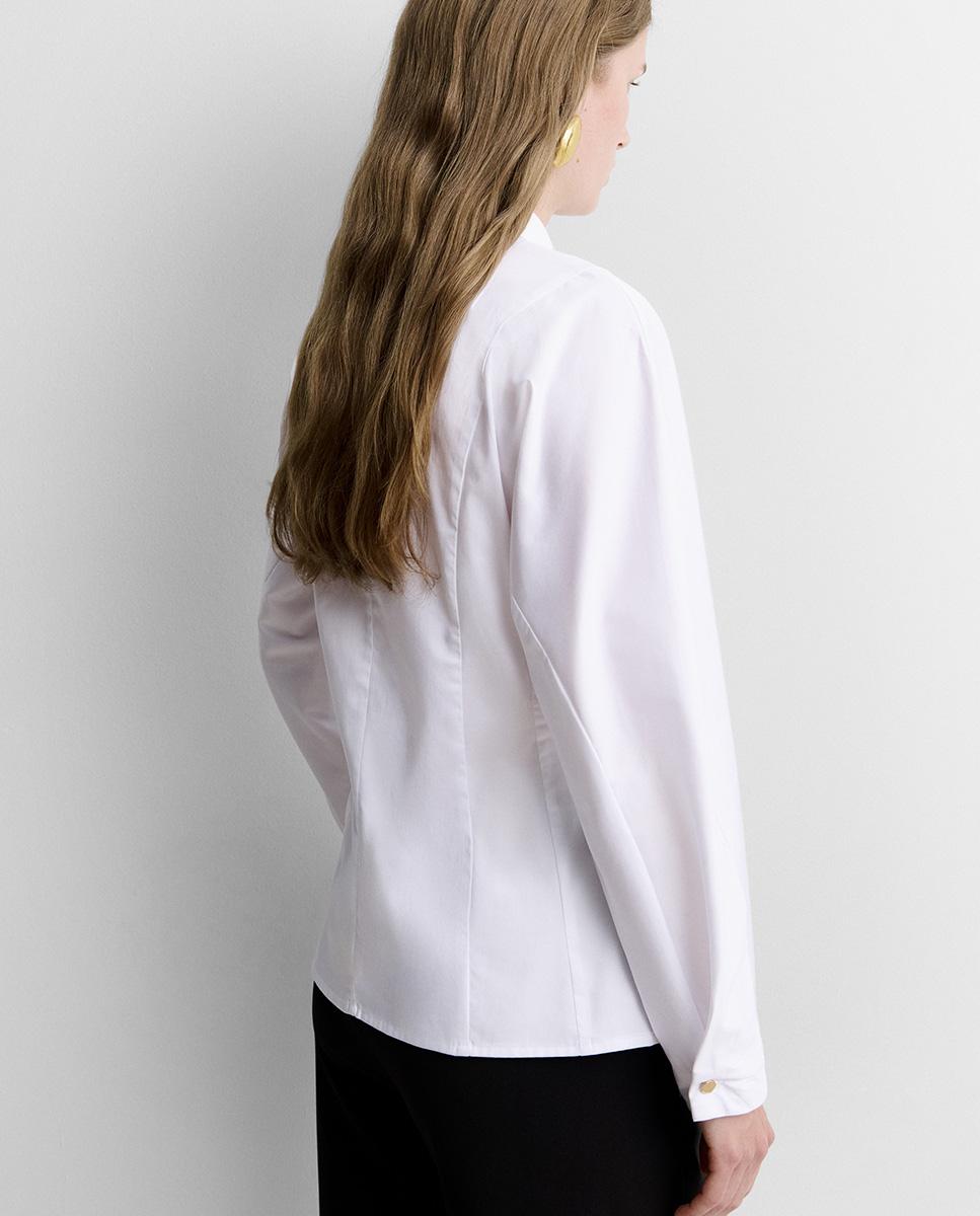 Camisa de mujer manga japonesa - Simorra - Blanco Blanco-4
