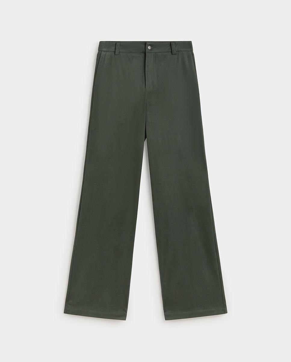 Imagen 0 de Pantalón de mujer recto antelina Verde