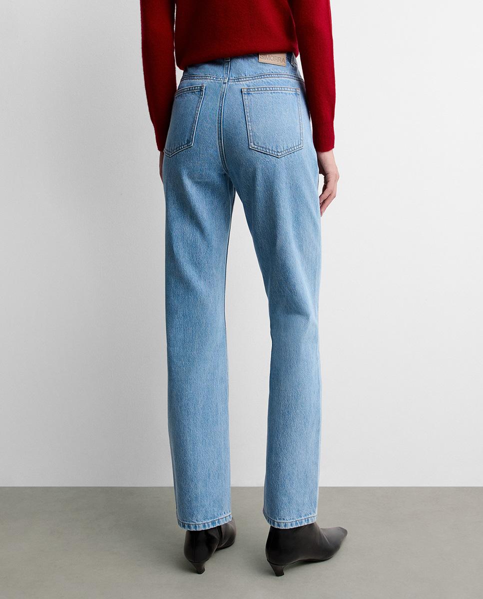 Pantalón de mujer vaquero slim - Simorra - Azul celeste Azul celeste-4