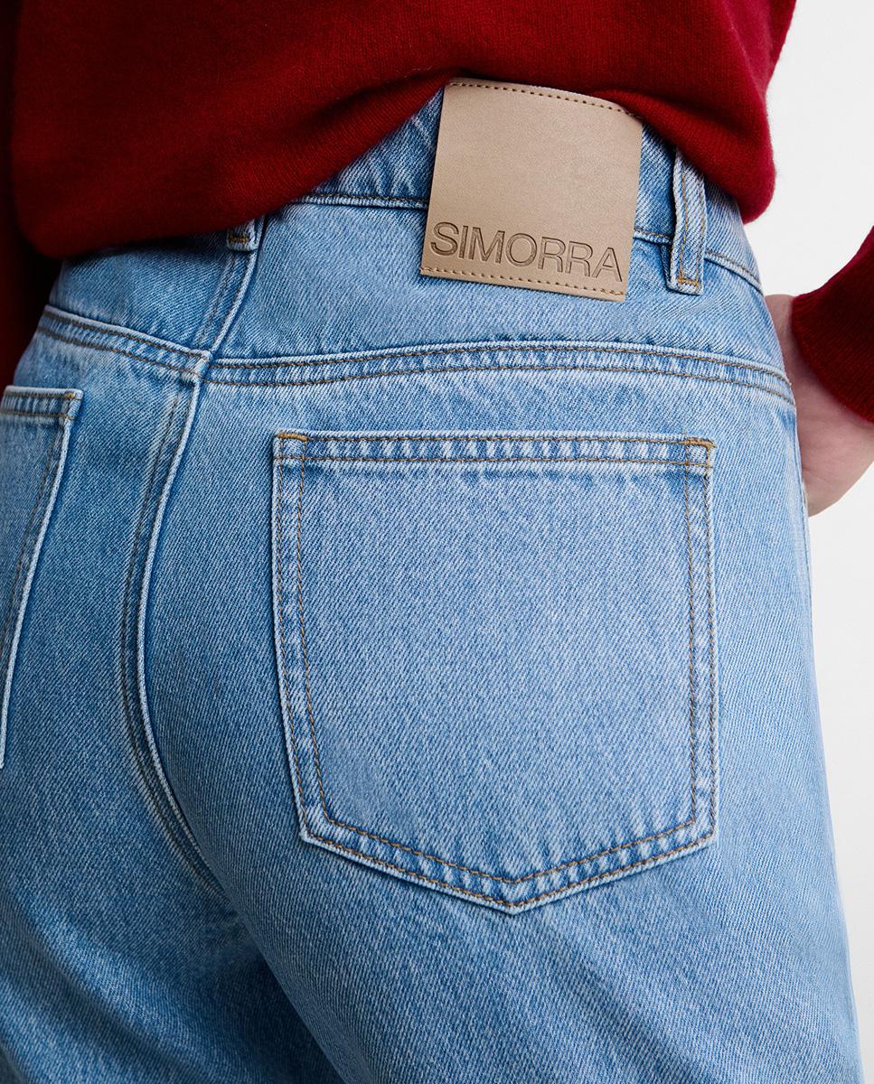 Pantalón de mujer vaquero slim - Simorra - Azul celeste Azul celeste-5