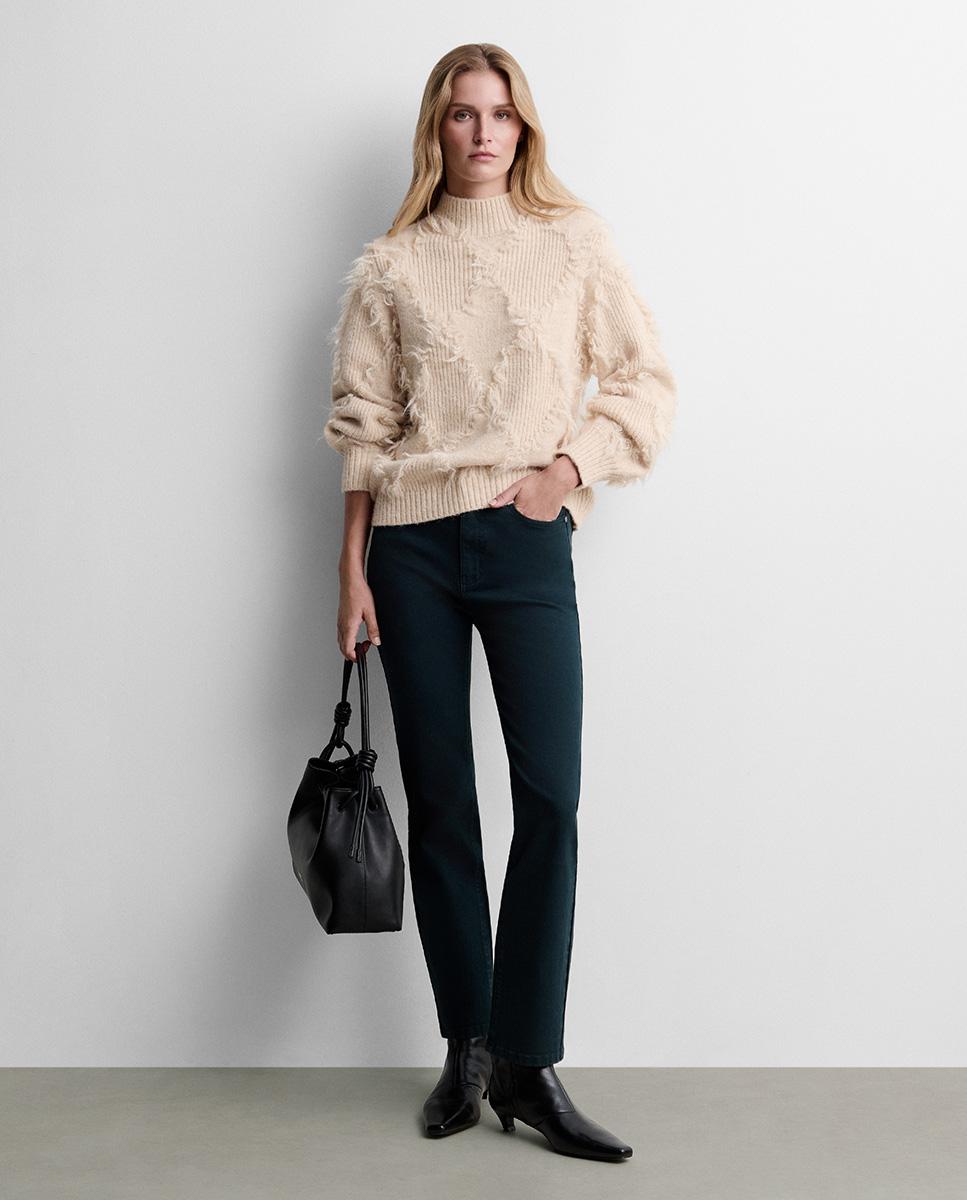 Jersey de mujer punto fino - Simorra - Verde Verde-1