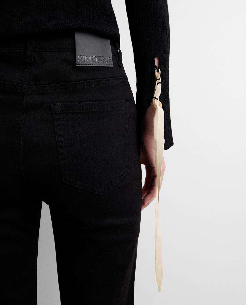 Pantalón de mujer vaquero slim - Simorra - Negro Negro-4