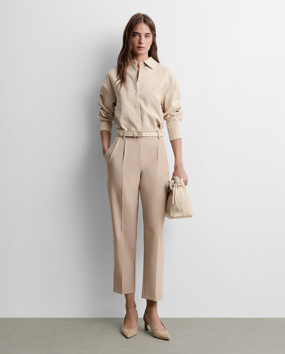 Plumífero de mujer corto acolchado - Simorra - Beige Beige-1