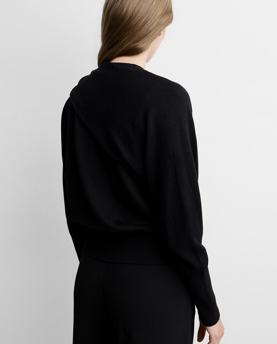 Jersey de mujer punto pañuelo - Simorra - Negro Negro-4