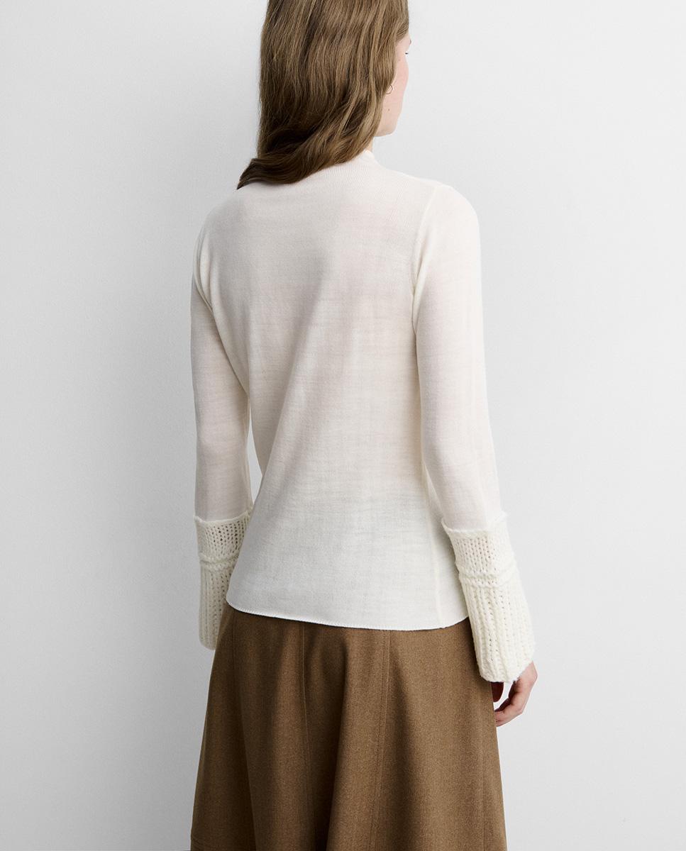 Jersey de mujer puños punto grueso - Simorra - Crudo Crudo-5