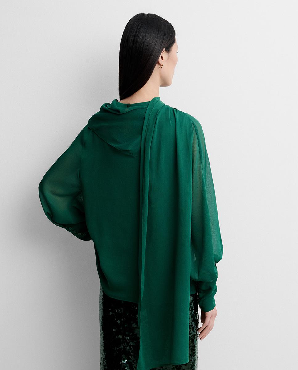 Falda midi tubo lentejuelas - Simorra - Verde Verde-4