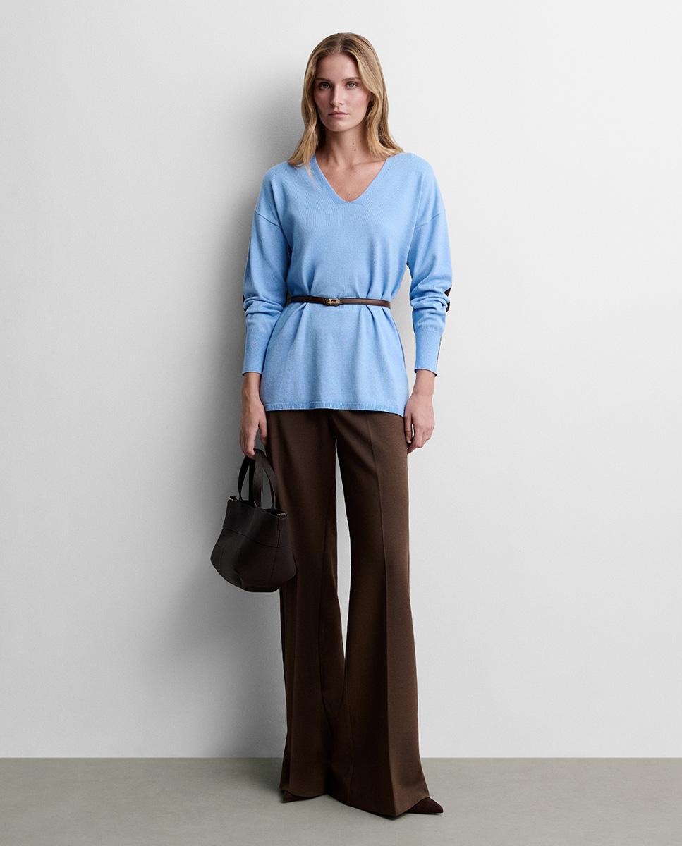 Gabardina de mujer larga napa - Simorra - Azul Azul-1