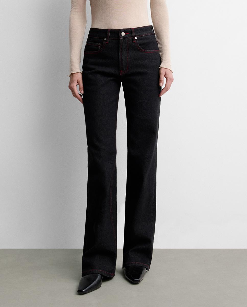 Pantalón de mujer vaquero recto - Simorra - Negro Negro-2