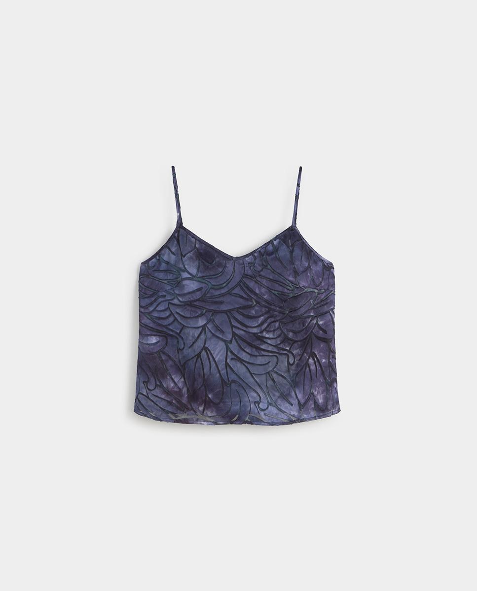 Top de mujer tejido fantasía - Simorra - Azul Azul-6