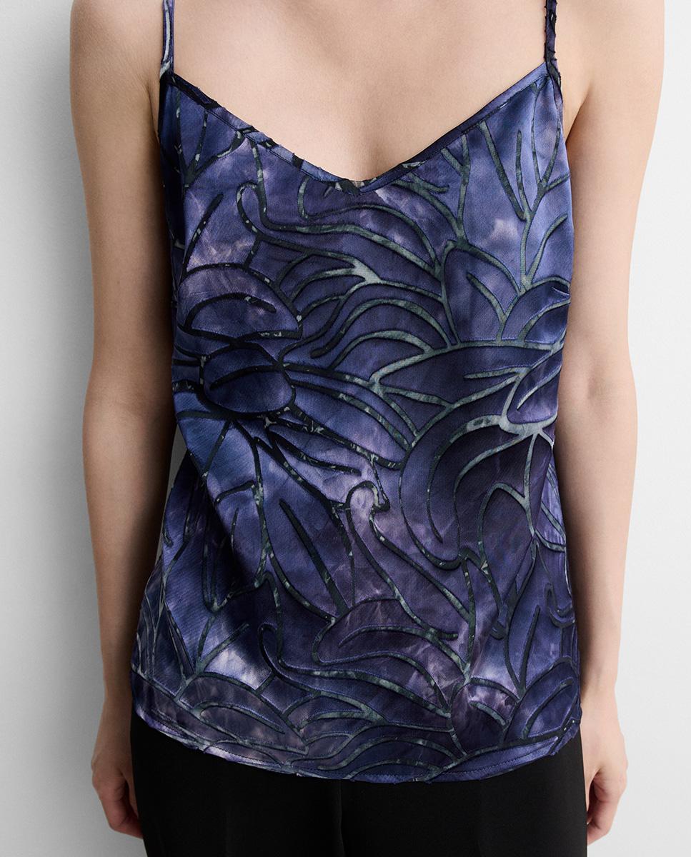 Camiseta de mujer cuello alto - Simorra - Azul Azul-3
