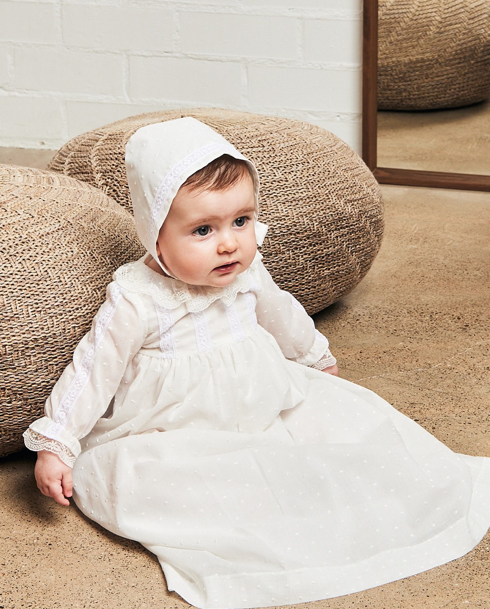Faldon Bautizo Ropa Para Bautizo Para Bebe Vestido Faldon Bebe