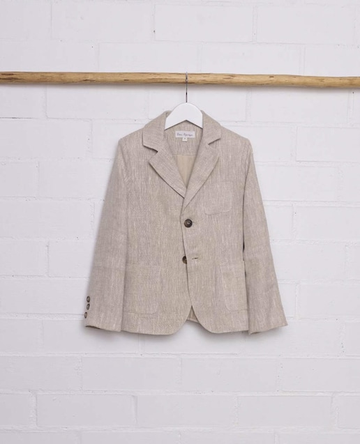 Imagen 0 de Blazer de niño de lino con cierre de botones