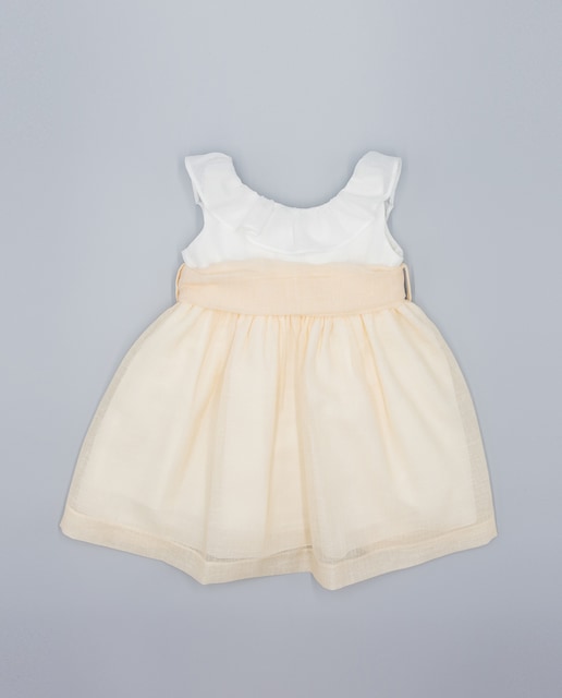 Imagen 0 de Vestido de niña combinado con volante