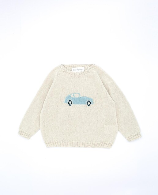 Imagen 0 de Jersey de bebé niño con cuello redondo y coche