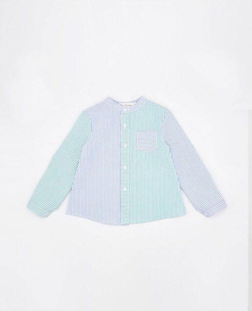 Imagen 0 de Camisa de niño colour block de algodón