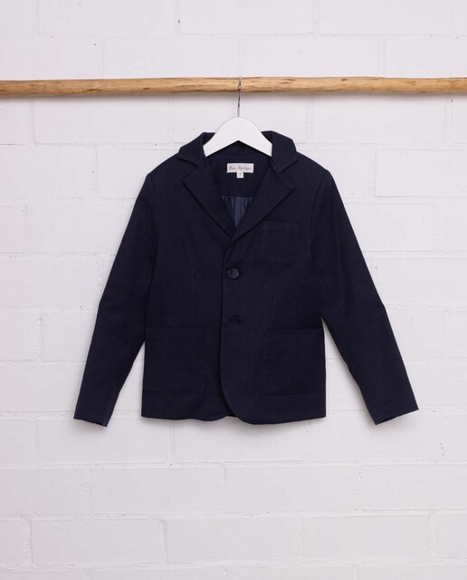 Imagen 0 de Blazer de niño de algodón con bolsillos parche
