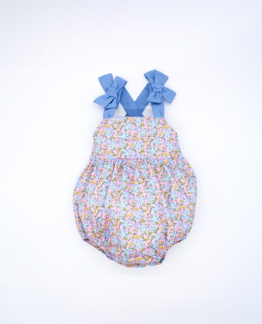 Imagen 0 de Pelele de bebé niña de algodón estampado