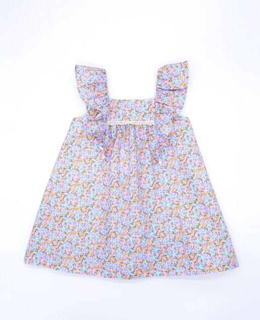 Imagen 0 de Vestido de niña de algodón estampado