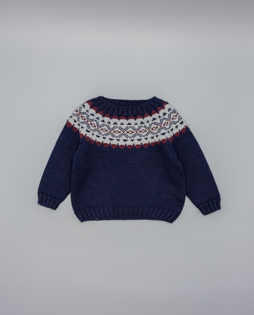 Imagen 0 de Jersey de bebé de tricot con greca