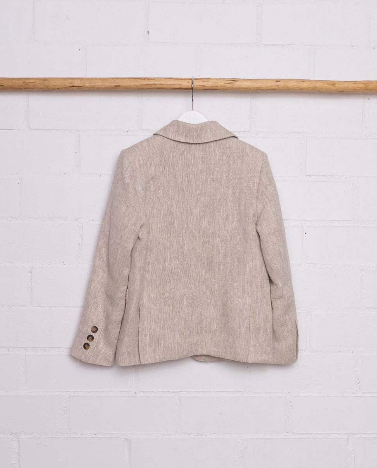 Blazer de niño lino rústico - Fina Ejerique - Crudo Crudo-3