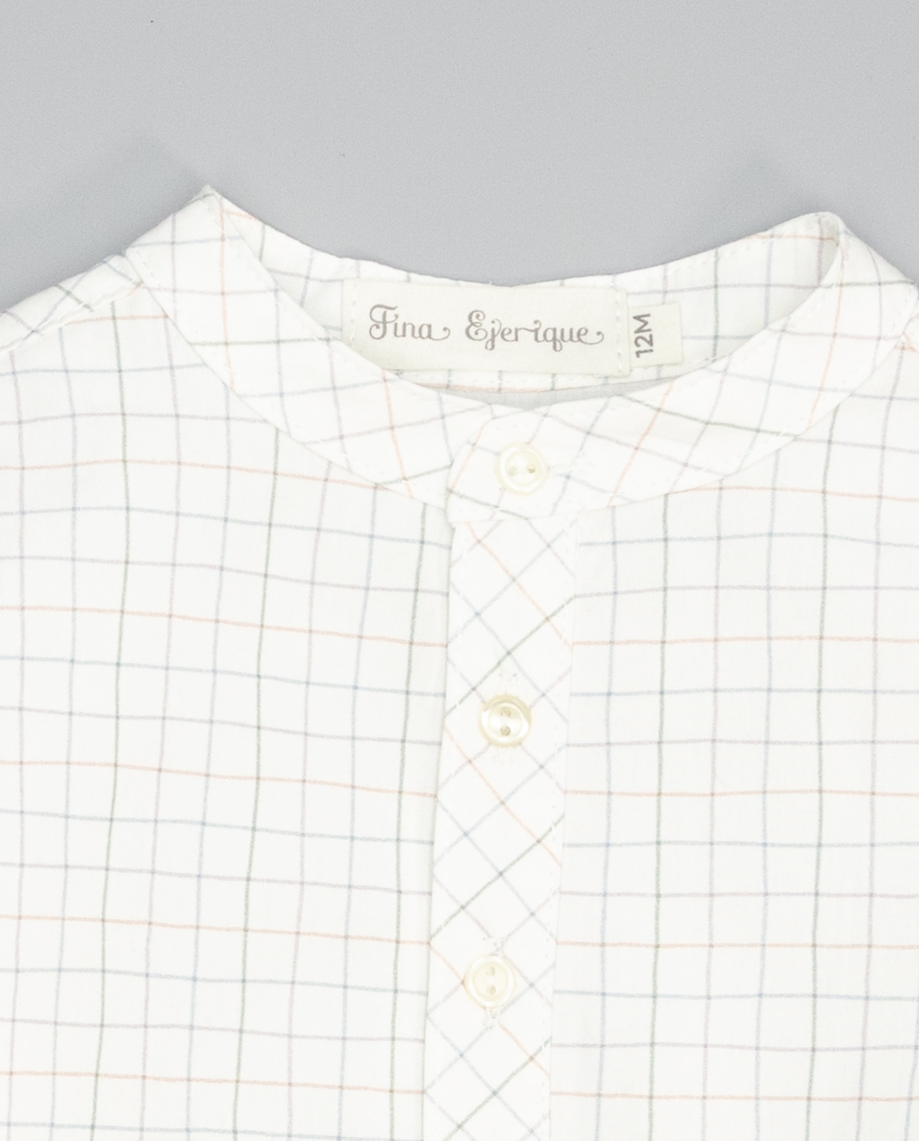 Camisa de bebé niño de algodón - Fina Ejerique - Crudo Crudo-4