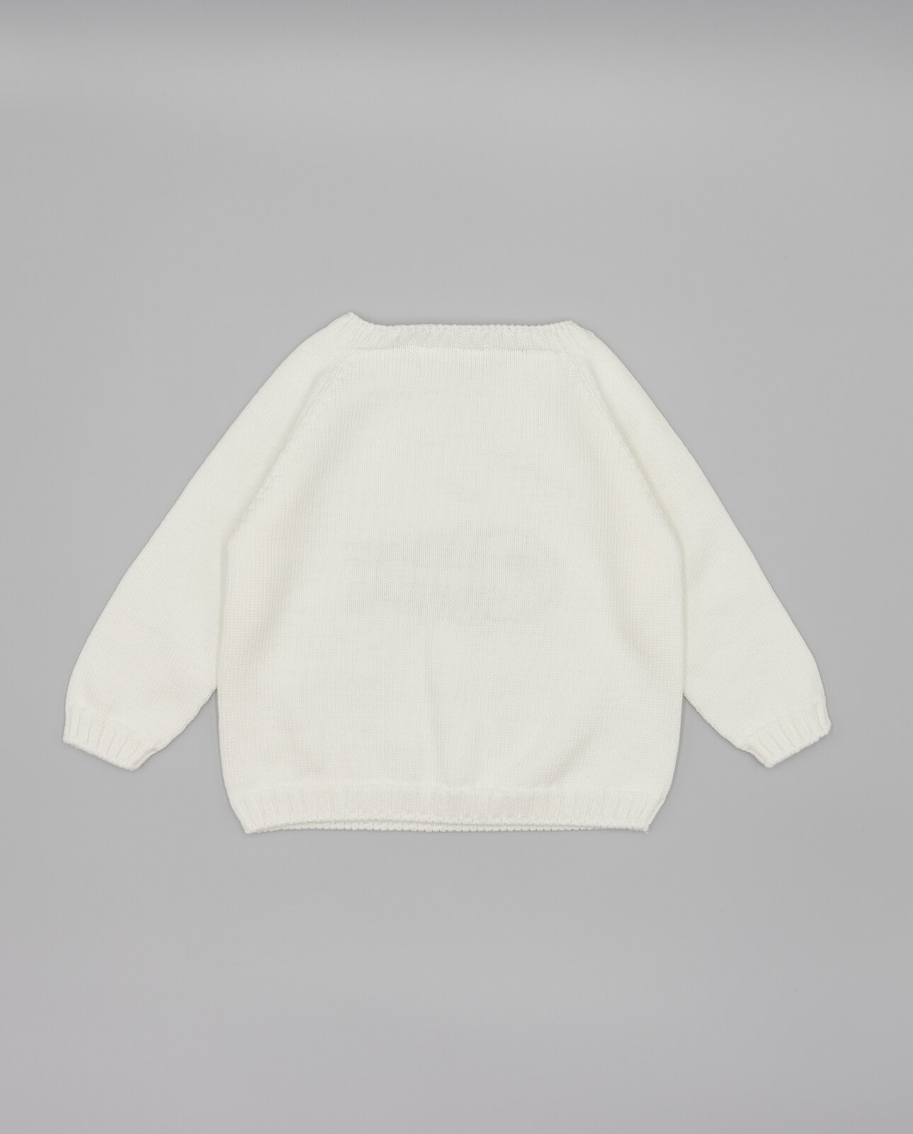 Jersey de bebé tricot algodón motivo pez - Fina Ejerique - Blanco Blanco-3