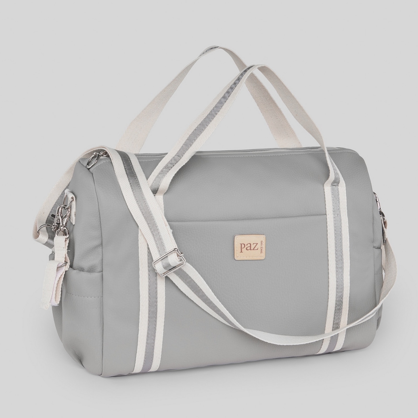 Imagen 1 de Bolso bandolera Paz Rodríguez colección Ceibe - Gris claro Gris claro