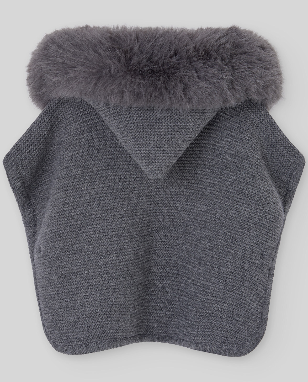 Chaqueta de punto de niña colección esencial - PAZ Rodríguez - Gris oscuro Gris oscuro-2