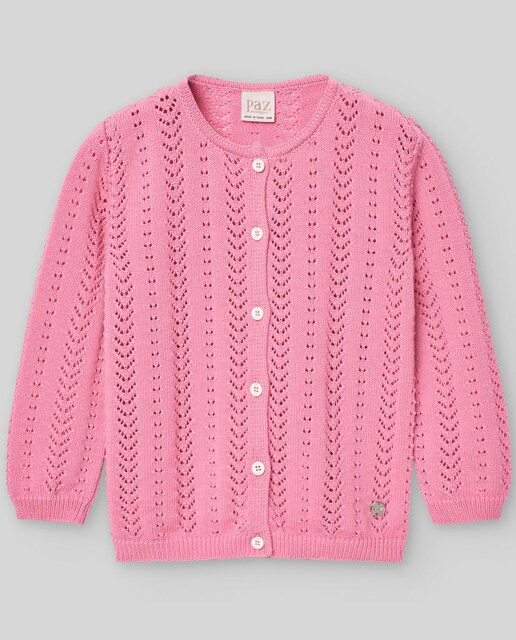 Imagen 0 de Chaqueta de niña con calados Granja