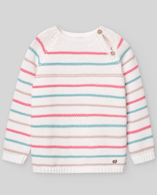 Imagen 0 de Jersey de niño con rayas multicolor colección Flor