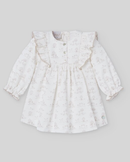 Imagen 0 de Vestido de bebé estampado colección Pony