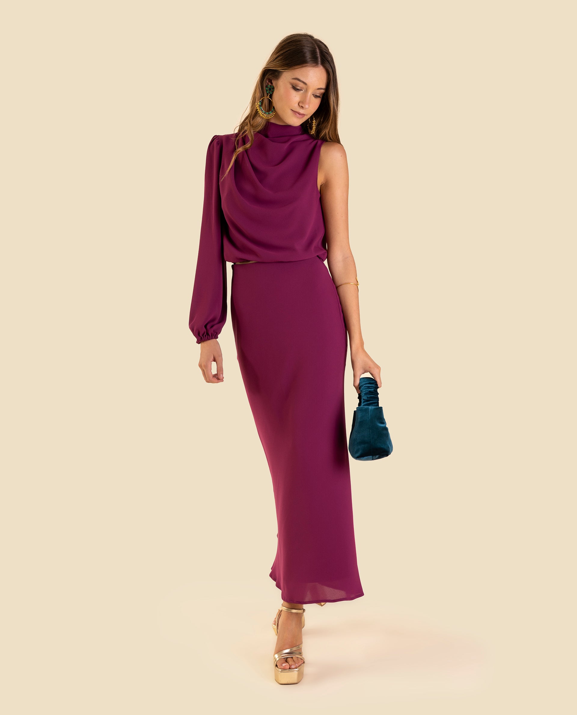 The-Are - Falda midi de tubo elegante.