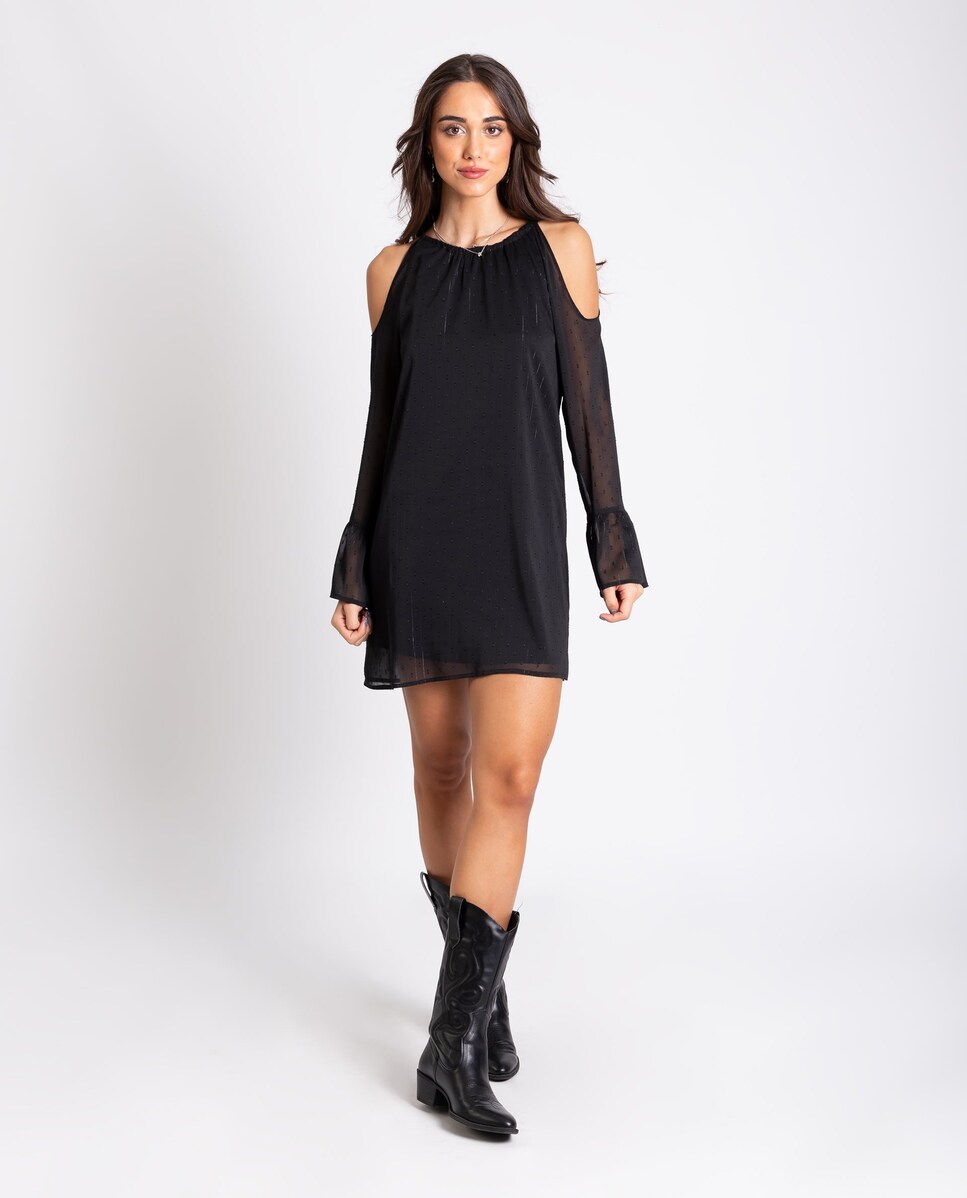 Vestido corto con hombros al descubierto · The-Are · El Corte Inglés