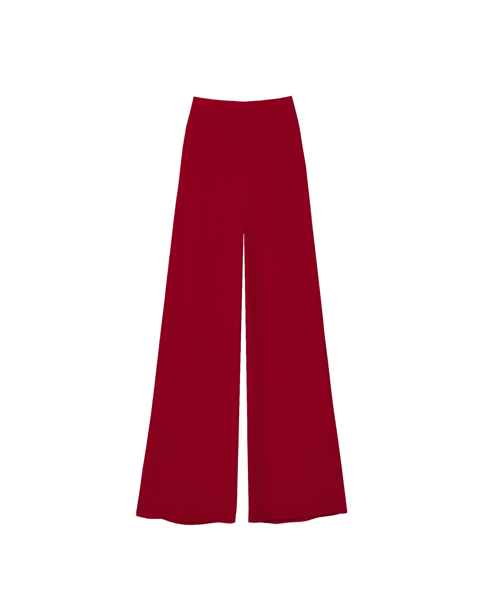 Pantalón de campana de talle alto de mujer - The-Are - Rojo Rojo-6