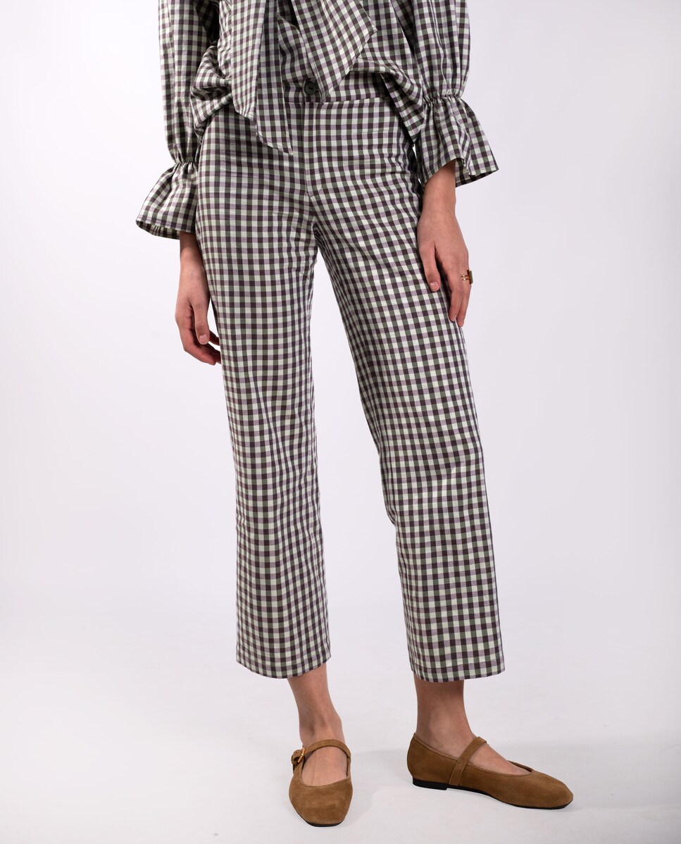 Pantalon Cuadros Sfera Pantalon Cuadros Vichy Sfera Pantalón Recto
