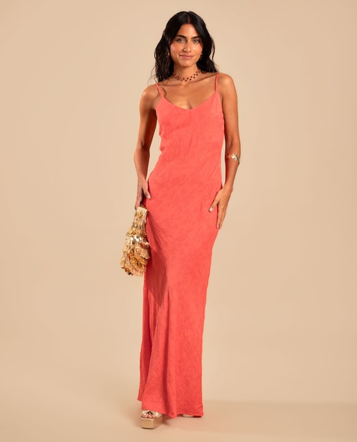 Imagen 0 de Vestido midi de tirantes
