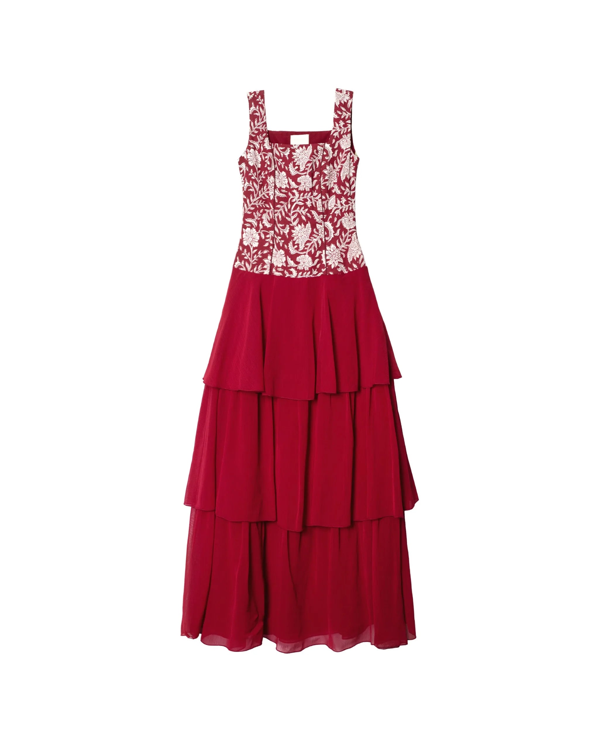 Vestido midi de tirantes con lino - The-Are - Blanco Blanco-6
