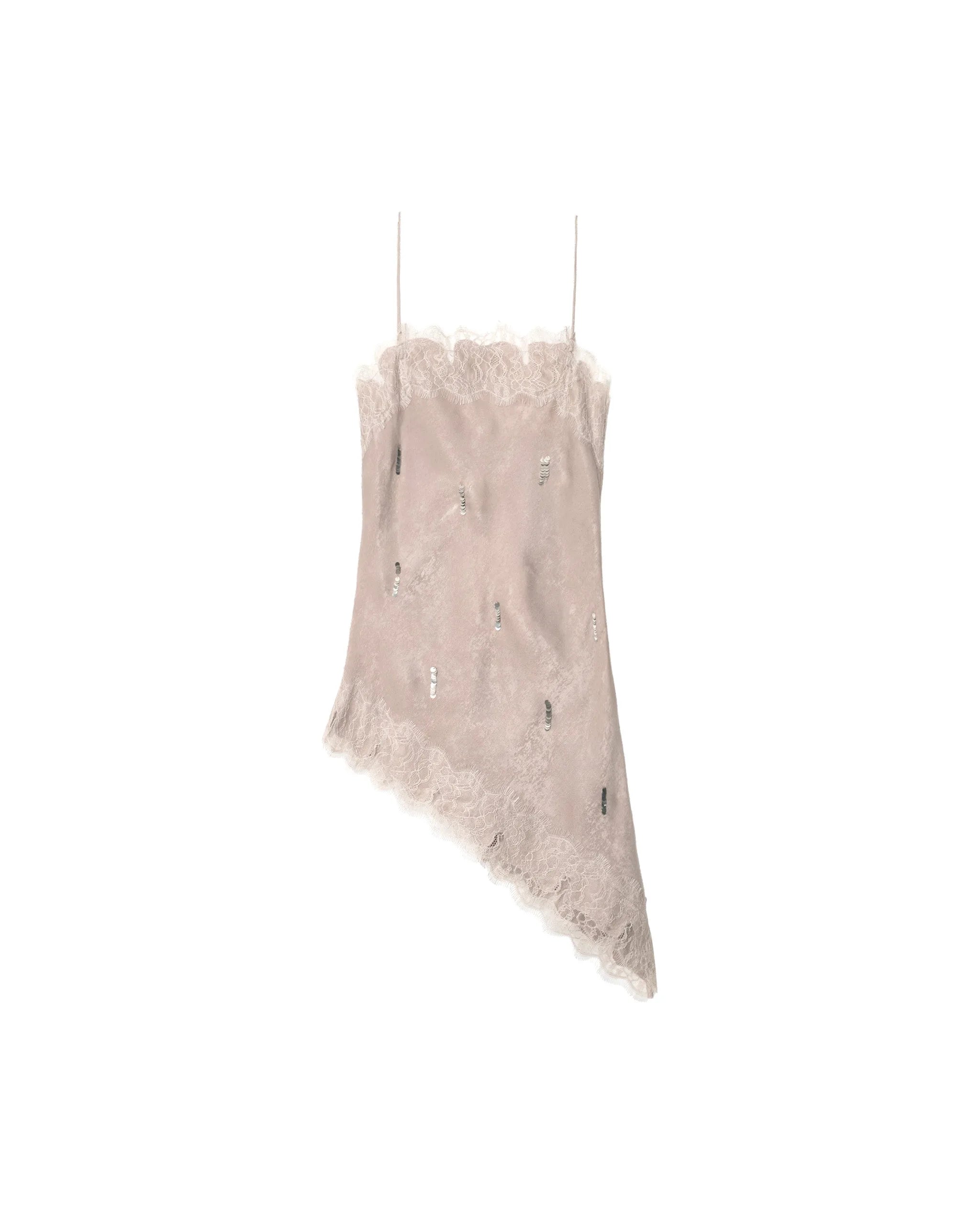 Imagen 5 de Top de mujer lencero con encaje y tirantes - The-Are - Gris Gris