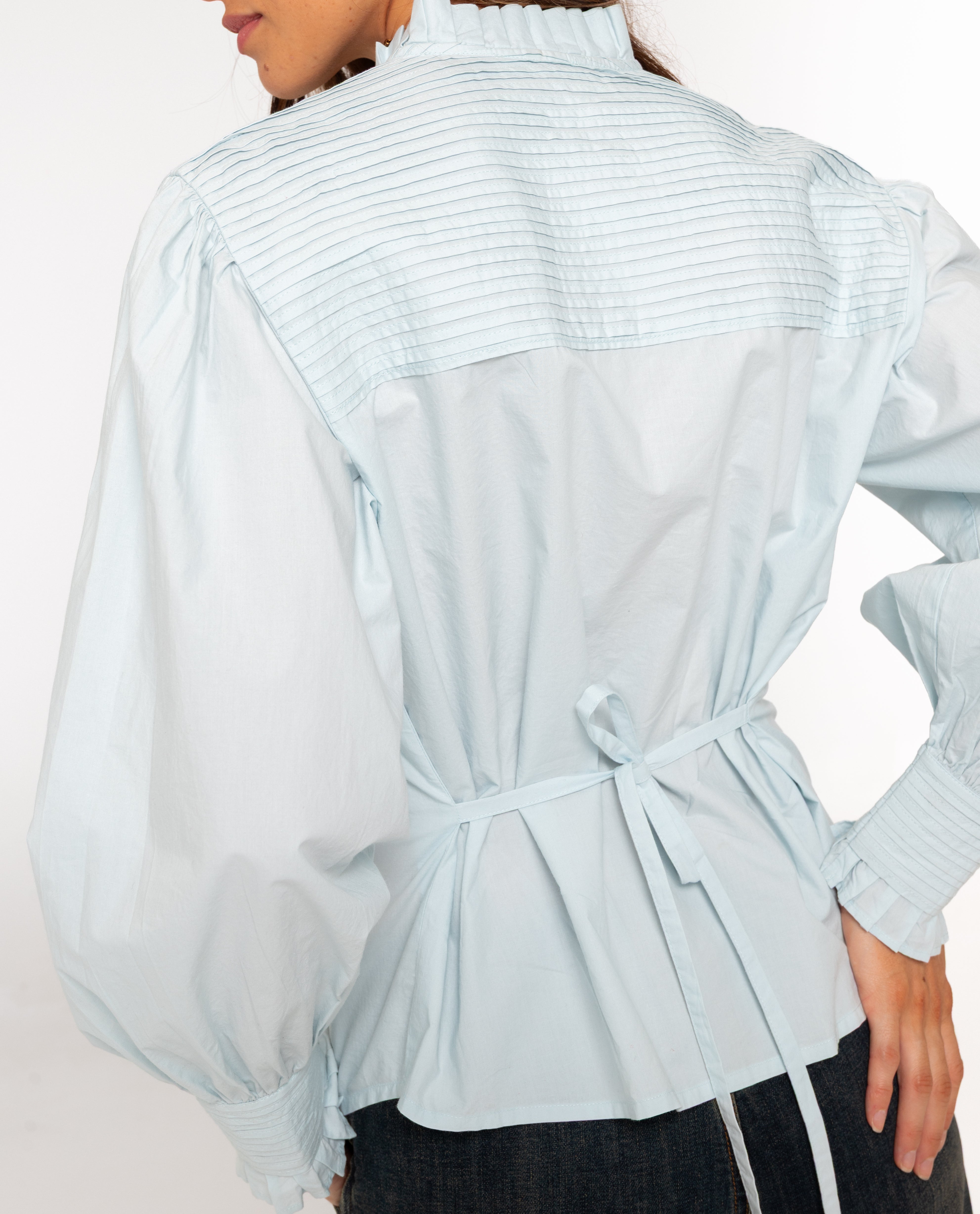 Camisa oversize y tablas de mujer - The-Are - Azul claro Azul claro-3