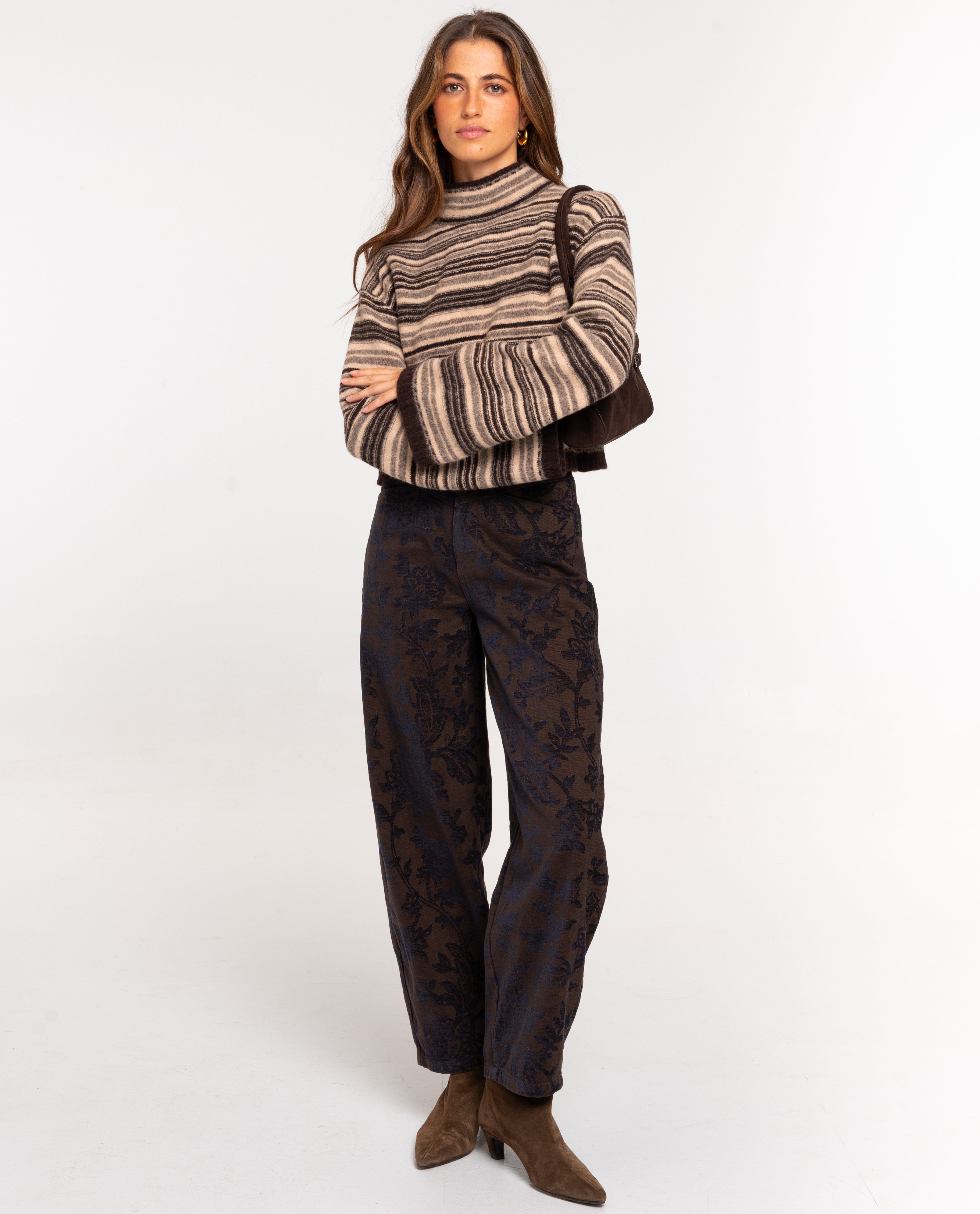 Imagen 4 de Jersey de mujer de lana - The-Are - Marrón Marrón