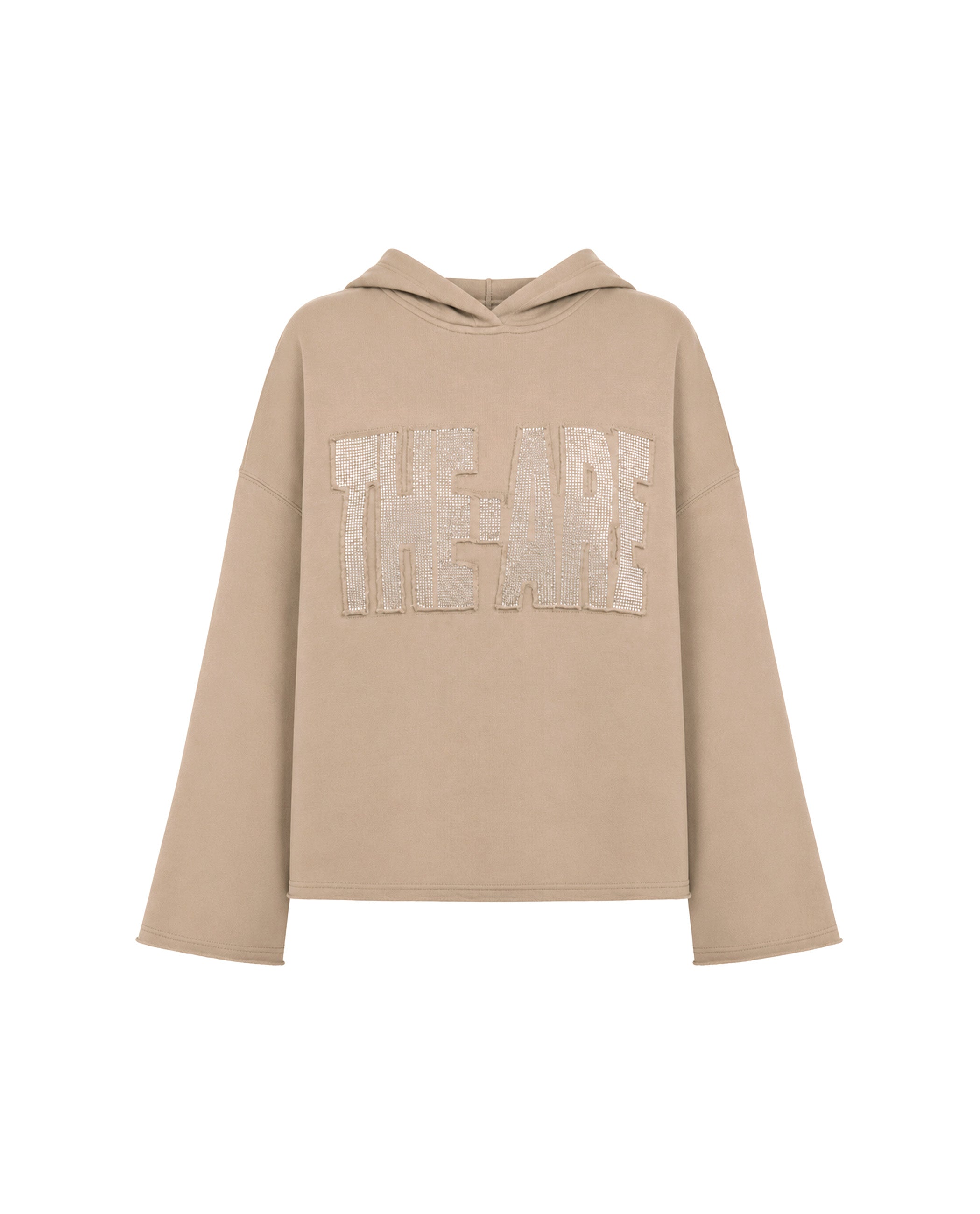 Sudadera con capucha y logotipo bordado en cuentas de mujer - The-Are - Topo Topo-5