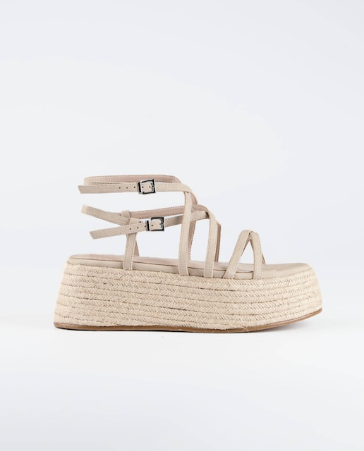 Imagen 0 de Sandalias de plataforma de mujer con hebilla doble y ajuste de tiras