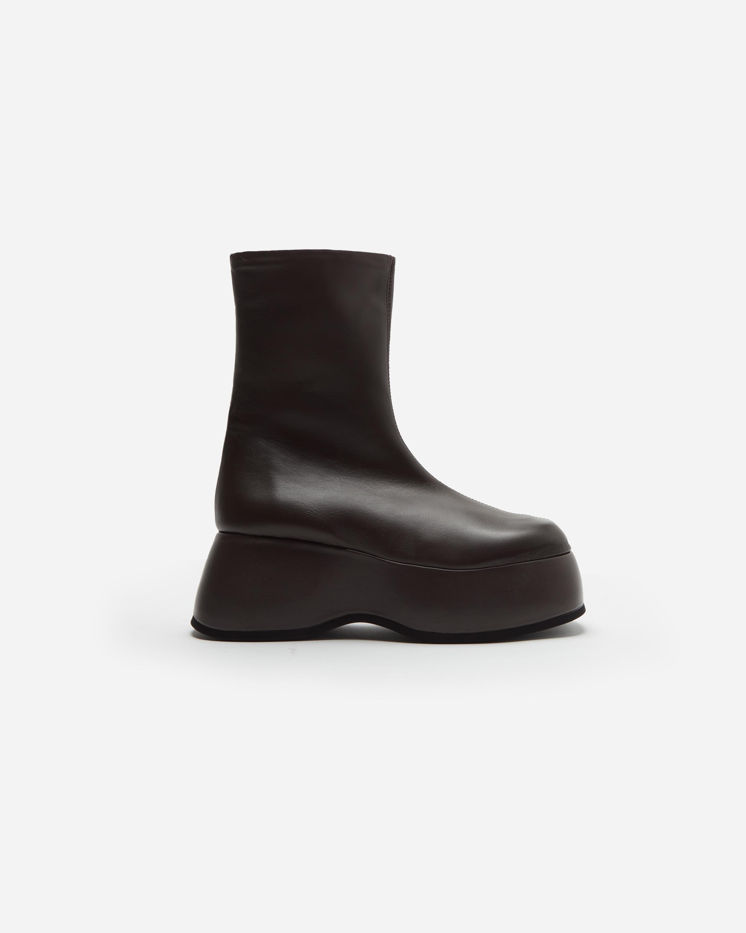 Mim - Botas de mujer de plataforma de caña baja.