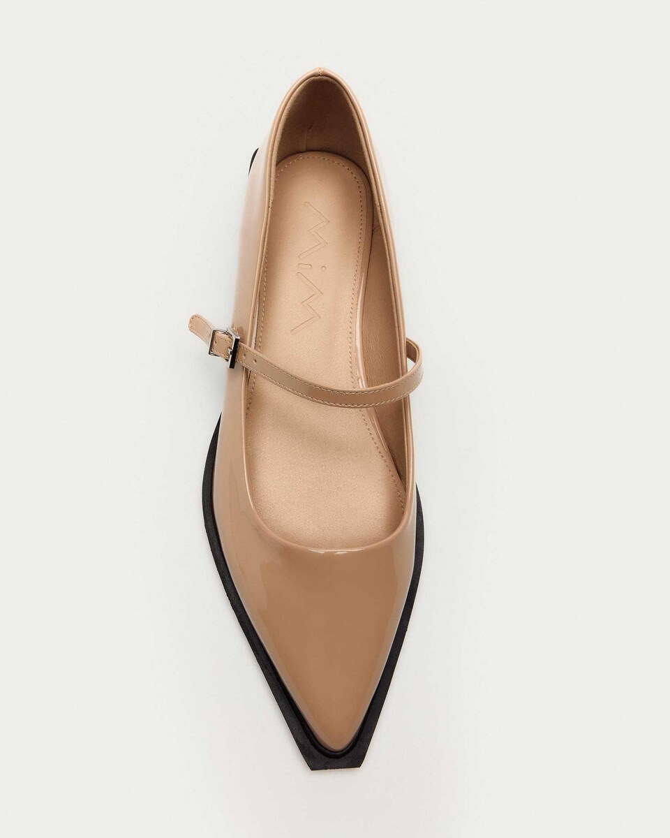 Bailarinas de mujer con cierre de hebilla y punta afilada · Mim