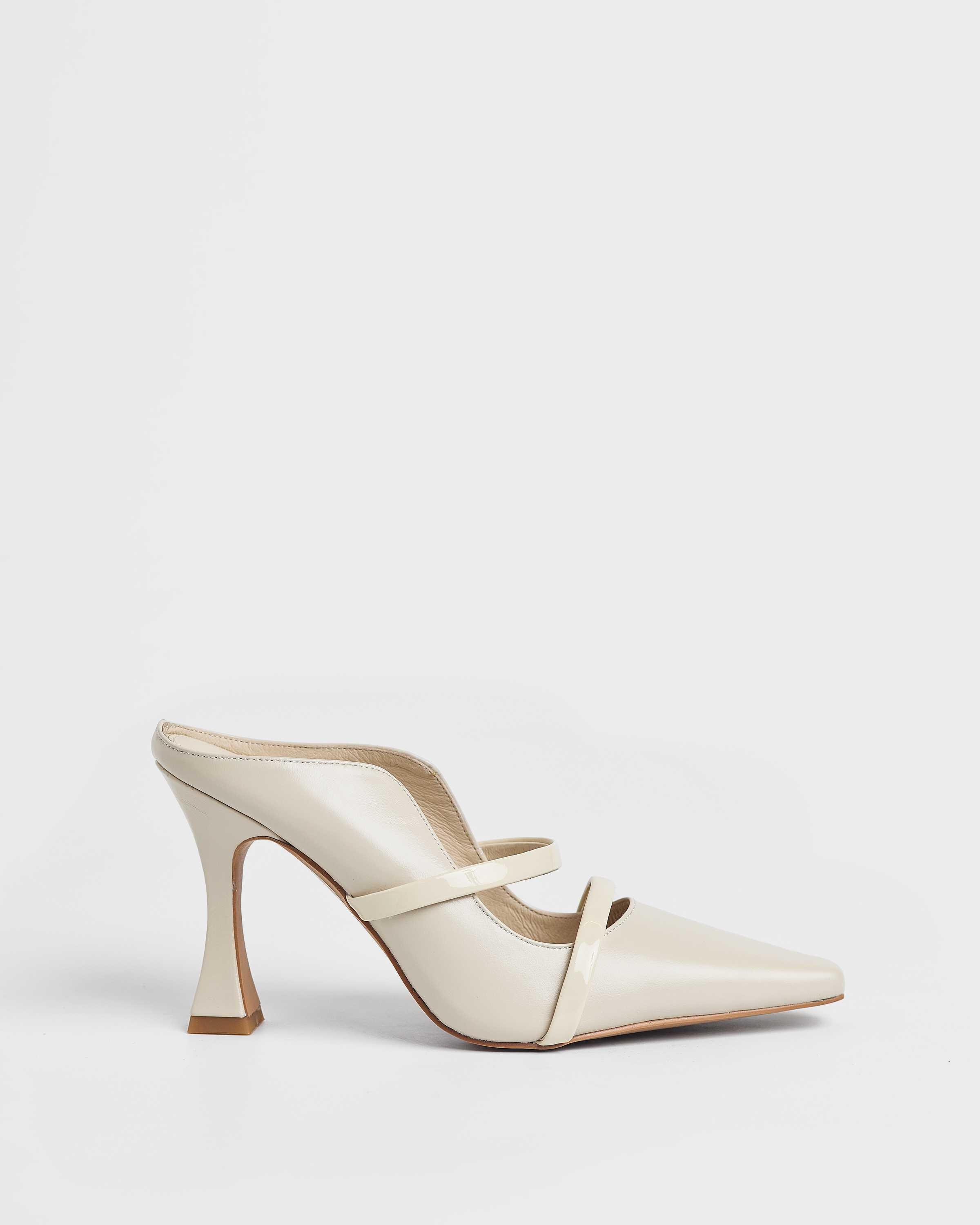 Mim - Zapatos de salón de mujer destalonados de piel.
